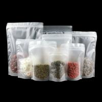 Clear PE Zip Lock Stand Up Pouch Bags SGS Approved For Food Packaging