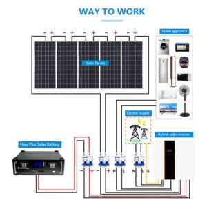 Hybrid Solar System 10000W Solar Panel Complete Kit Solar System Price List 3kw 5kw 10kw 15kw 25kw Lifepo4 Lithium