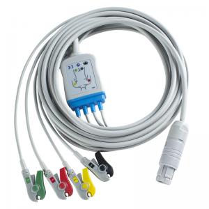Primedic Defibrillator ECG Cable and leadwires 16Pin ECG direct into machine 4channel EKG Cable