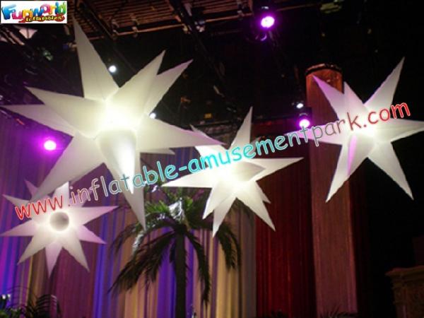 Inflatable Star Decoration with led light or common light (white color) for