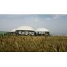 White Biogas Storage Tank For Corn Straw / Cow Dung / Chicken Manure