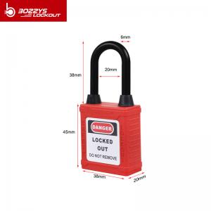 Boshi Industrial Nylon Safety Products Lock Padlock With Dust-proof