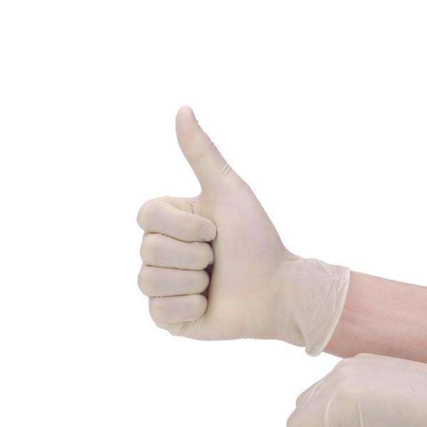 Custom Made Disposable Latex Gloves / Latex Examination Gloves Non Allergic