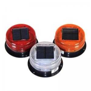 China Traffic Roadworks Barricade Light Solar Car Mounted Warning Light LED Red Blue Magnetic Sentry Box Explosion Flashing supplier