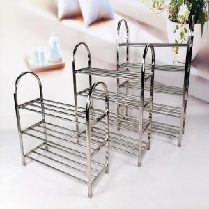 China ODM BSCI 5 Layer Stainless Steel Shoe Rack Furniture Metal Bench For Living Room Bedroom supplier