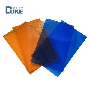 1/4" 1/8" Transparent Orange Tinted Acrylic Plexiglass Sheet 3mm Thick Nominal Size