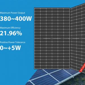 China 400 Watts Huasun Solar Panels Solar Photovoltaic Cell 380w 385w 390w 395W Hjt Solar Panel supplier
