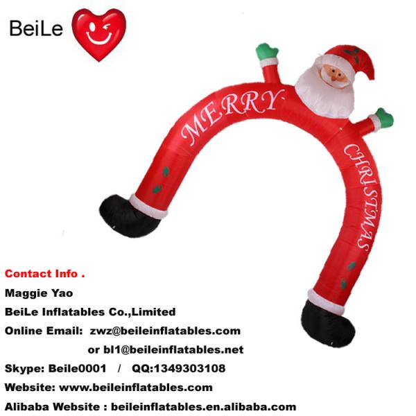 Hot commercial beautiful outdoor christmas man arch for decoration