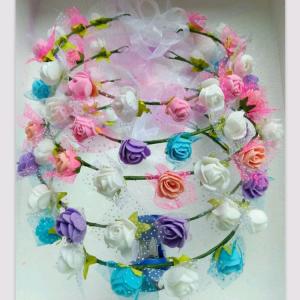 DIY bridal headdress headdress hair accessories necessary travel show bride wreath