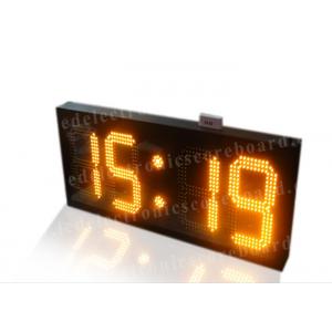 China Amber Color Electronic Countdown Timer , Outdoor Type Countdown Led Clock supplier