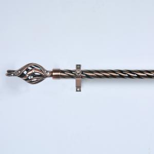 China Fashionable Interior Decorative Curtain Hardware Iron Curtain Rod With Rhinestone Head supplier