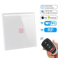 China Glomarket Zigbee Smart Light Touch Glass Screen Wireless Switch 110-250V 10A Electrical Power Smart Home Device on sale