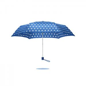 China Polka Dot Printing 21inchx8K Pongee 190T Sun Protection Umbrella For women supplier