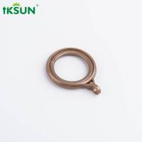 China Heavy Duty 35mm Curtain Rings , Drapery Rod Rings Dark Gold Color on sale