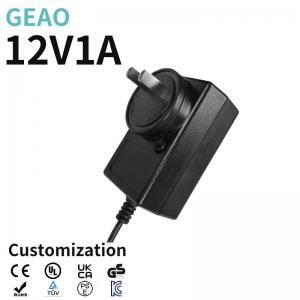 China 12V 1A Interchangeable Power Adapter ABS+PC Swappable Multi Function Adapter supplier