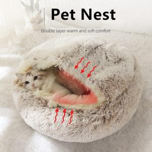 Cat'S Nest Warm In Winter Pet'S House Quilt Four Seasons Cat Calming Bed Supplies Closed Cat'S Bed