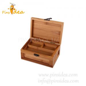 China 2015 Best Seller Bamboo Jewelry Storage Box, with Tray, Custom Logo Accepted supplier