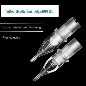 Tattoo Needle Cartridge, Free sample, Ethylene oxide sterilization tattoo needle 1007RL, 7RL disposable needle