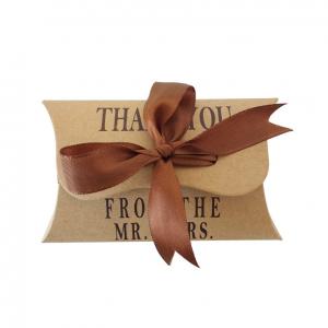 Bow Tie Biodegradable Kraft Paper Food Packaging Sweety Pillow Boxes 7.5g