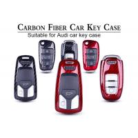 China Smart Remote Wear Resistant Audi Carbon Fiber Key Cover on sale