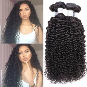 China Peruvian Kinky Curly Peruvian Virgin Remy Human Hair Soft Touching 10 - 30 supplier