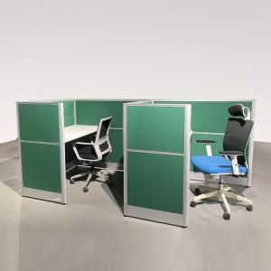 China Bureau d'ordinateur en aluminium vert Partition de bureau Bureau d'ordinateur supplier