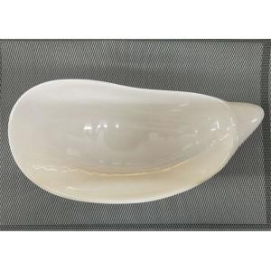 China White Melamine Dinnerware Trumpet - Shell - Shape Dish Length 25cm Weight 405g supplier