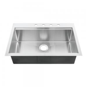 China 100% Brand New Stainless Steel Hospital Sink With Lifetime Warranty / Topmount Stainless Steel Kitchen Sink supplier