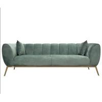 China Modern Interior Green Velvet Sofa For Star Hotel Room Reception on sale
