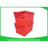 China Industrial Plastic Attached Lid Containers , 600*400mm Assorted Height wholesale
