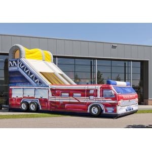 Customized Fire Truck Adult Inflatable Slide Party Event Rent Inflatable Slides