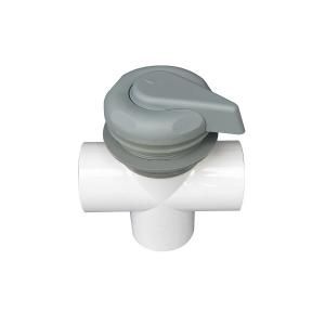 China Spa Plastic Accessories Gray Color Hot Tub Gate Valve For Pvc Pipes supplier