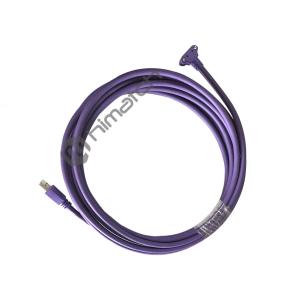 China Alto USB3 flexible un varón al cable masculino de ángulo recto micro de B con los tornillos ahuecados para el sistema móvil supplier
