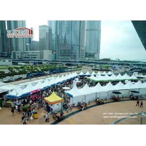 Large white aluminum and PVC 5X5m Gazebo Canopy Tent for Hongkong Dine & Wine Festival Event