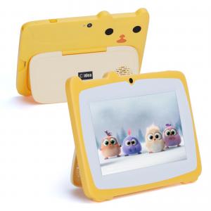 3-7 Ages Tablet Kidspad 7 Inch HD Display Kid Proof Case 2GB+32GB Google Play Store Yellow