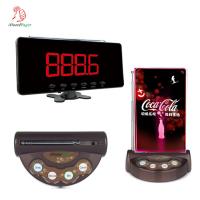 China 4 colors for choose wireless call button with menu folder and display number monitor on sale