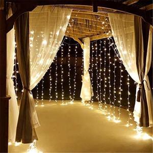 Twinkle Star 300 LED Window Curtain String Light