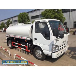 3000 Liters ISUZU Water Truck Power Steering With Radial Tires