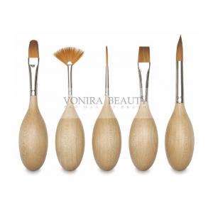 China Creative Egg Art Professional Face Painting Brushes With High Grade Vegan Taklon Hair supplier