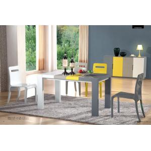 modern rectangle painted glossy MDF dining table