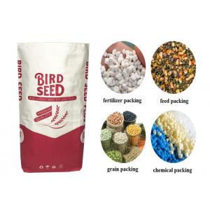 Dog Cat Litter Animal Feed Seed 25kg Paper Feed Bags Flexo Printing