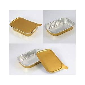 0.25mm Airline Catering Aluminum Disposable Containers