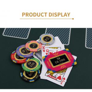 Fichas de póker de juego de casa de nailon con etiqueta adhesiva de fichas de póker RFID personalizada profesional