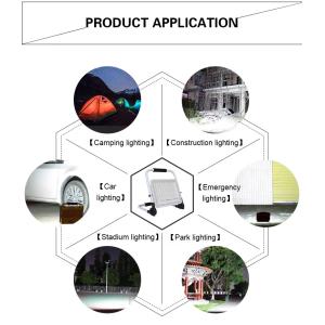 China Éclairage solaire rechargeable 200W Portable LED wholesale