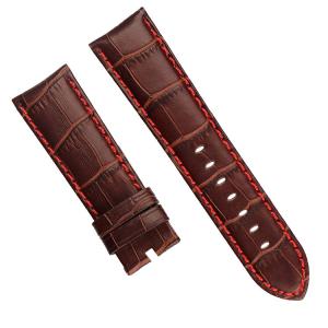 China mens Replacement Leather Watch Strap , Vintage brown 18mm Leather Watch Band supplier