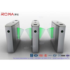 China Stainless Steel Heavy Duty Flap Barrier Gate Automatic Turnstiles For Public Facility supplier