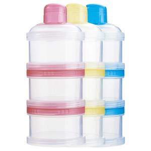 BPA Free PP Formula Dispenser 3 Grid Baby Milk Powder Container