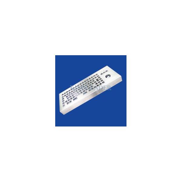 Vandalism Industrial Computer Desktop Metal Keyboard With Trackball