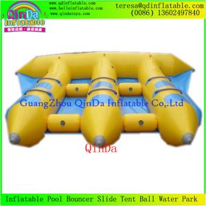 China Good Price 0.9mm PVC Tarpaulin 6 Person Inflatable Fly Fish Boat/Flying Fishing Boat supplier