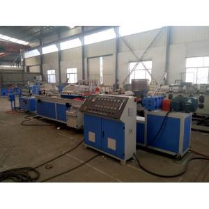 China Plastic PE WPC Profile Extrusion Machine / PVC Profile Production Line supplier